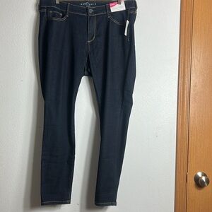 Boutique plus Skinny jeans, blue mid rise slim thru hip & thigh , skinny…